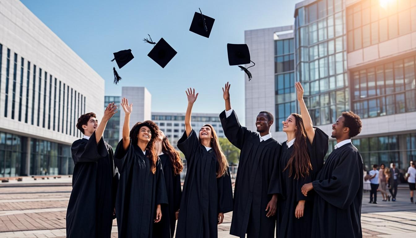 Graduates celebrating their study abroad success with Infiniteous Abroad
