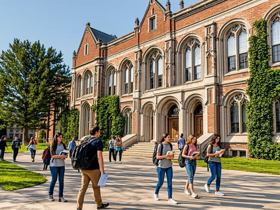 Prestigious university campus with world-class facilities